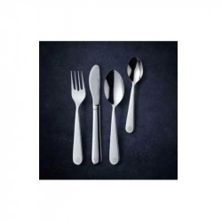 Royal van Kempen & Begeer CC004846-001 Children's Cutlery Set, 4 pieces, Rounded design, Stainless steel