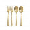 Set tacamuri pentru desert Royal van Kempen & Begeer CC004850-001, Inox 18/10, 4 buc., Mat, Sampanie