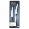 Set of 2 Royal van Kempen & Begeer CC004847-001 steak knives, Glossy, Silver