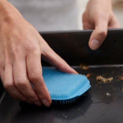 Joseph Joseph JS85155 Dishwashing Brush, Quick-Drying, Set of 2, Gray/Blue