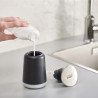 Joseph Joseph Presto™ Soap Dispenser 85137, 250 ml, Hygienic, Non-Slip Base, Large Pump, Black