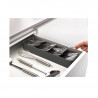 Organizator tacamuri Joseph Joseph Duo 80082, 5.7x11x39.5 cm, 5 compartimente, Anti-alunecare, Gri