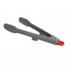 Joseph Joseph 80038 Food Tongs, Locking, Built-in Holder, Gray