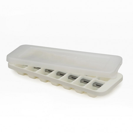 Joseph Joseph 20177 Ice Tray, Easy Release, Odor-Proof Lid, 14 Cubes, Gray