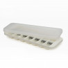 Joseph Joseph 20177 Ice Tray, Easy Release, Odor-Proof Lid, 14 Cubes, Gray