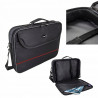 Esperanza ET101R Laptop Bag, 15.6", Long Handle, Document Pocket, Black/Red