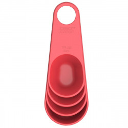 Joseph Joseph Measuring Cup Set 420171, 4-piece, Snap-on Handles, Red