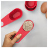 Joseph Joseph Measuring Cup Set 420171, 4-piece, Snap-on Handles, Red