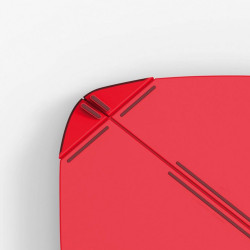 Joseph Joseph 80018 Folding Cutting Board, 32.5 x 26 cm, Multi-purpose, Easy to Carry, Red