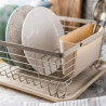 Kinghoff KH 1838 Dish Rack, Cutlery Holder, Beige