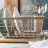 Kinghoff KH 1838 Dish Rack, Cutlery Holder, Beige