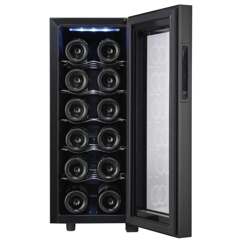 Adler AD 8083 Wine Cooler, 33 L, Digital, Holds 12 Bottles, 15–18°C, Black