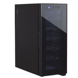 Adler AD 8083 Wine Cooler, 33 L, Digital, Holds 12 Bottles, 15–18°C, Black