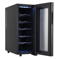 Adler AD 8083 Wine Cooler, 33 L, Digital, Holds 12 Bottles, 15–18°C, Black