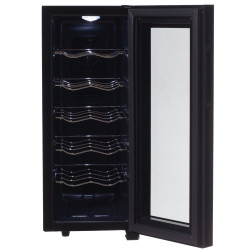 Adler AD 8083 Wine Cooler, 33 L, Digital, Holds 12 Bottles, 15–18°C, Black