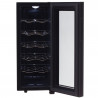 Adler AD 8083 Wine Cooler, 33 L, Digital, Holds 12 Bottles, 15–18°C, Black