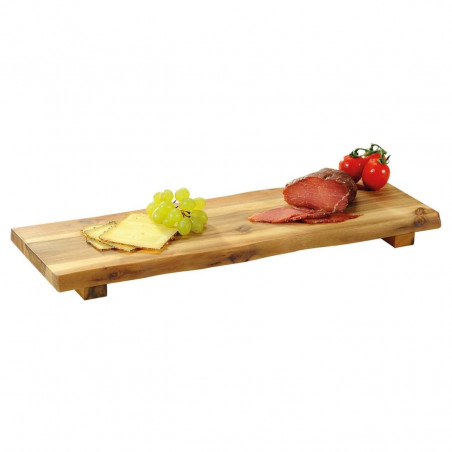 Tocator pentru servit si taiat Kesper 28470, 53x19x4 cm, salcam, maro