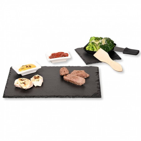Kesper 38141 Serving Set, 10 pieces, For two, Shisti, Accessories, Black