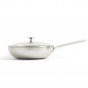 Tigaie wok cu capac Royal van Kempen & Begeer CC003232-001, 3,6 L, 28 cm, Strat diamant, Pentru cuptor si inductie, Otel inoxidabil