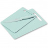 Set of 2 cutting boards + Kesper 30495 knife, Plastic, Stainless steel, Mint