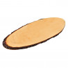 Kesper 61202 Serving Board, Oval, Elm Wood, 50–59 x 20 cm, Brown