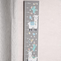 Kesper 17709 Children's Wall Height Chart, 70–150 cm, Gray with Illustrations