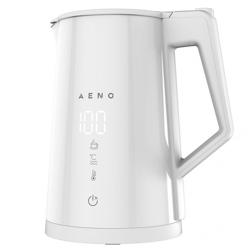 AENO EK8S AEK0008S Electric Kettle, 1.7 L, WiFi, STRIX Protection, LED Display, Touch Screen, White