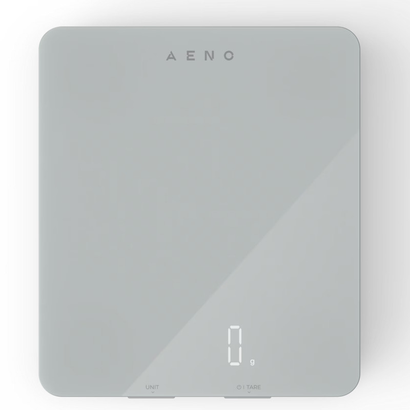 Aeno AKS0001S Kitchen Scale with Nutrition Analysis, Smart, 8 kg, Tempered Glass, TAPA, LED Display, White
