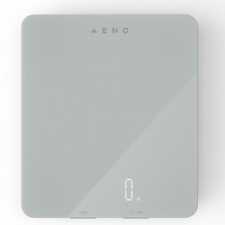 Aeno AKS0001S Kitchen Scale with Nutrition Analysis, Smart, 8 kg, Tempered Glass, TAPA, LED Display, White