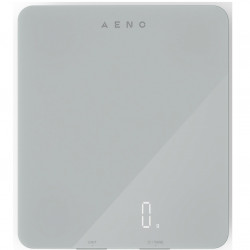 Aeno AKS0001S Kitchen Scale with Nutrition Analysis, Smart, 8 kg, Tempered Glass, TAPA, LED Display, White