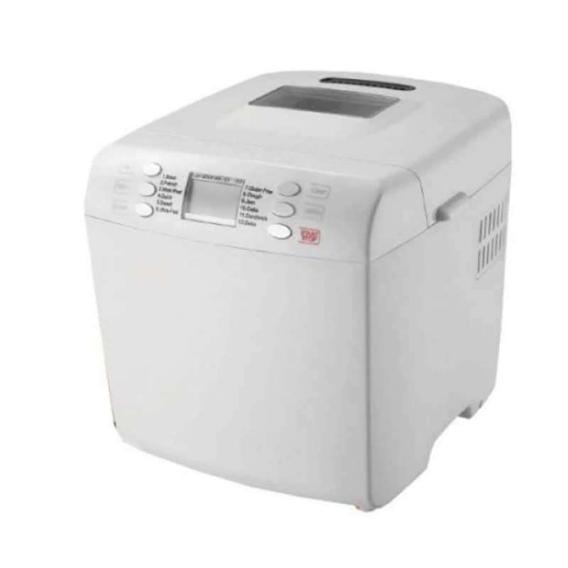 Хлебопекарна Crown CBM 6132, 550W, 900 гр, 12 програми, Ф-я пауза, Дисплей, Бял