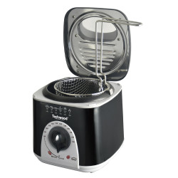 Friteuza si aparat de fondue 2in1 Techwood TFF-86, 950W, 1L, 80-190°C, Negru