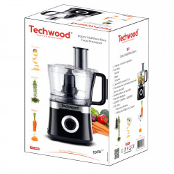 Robot de bucatarie Techwood TRO-6856, 800W, 1.5L, 2 viteze, Pulse, Anti-alunecare, Negru