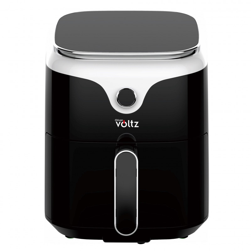 Friteuza cu aer cald AirFryer Oliver Voltz OV51980VD, 1400 W, 3.5 L, Digitala, 10 programe, Timer, 80-200°C, Negru