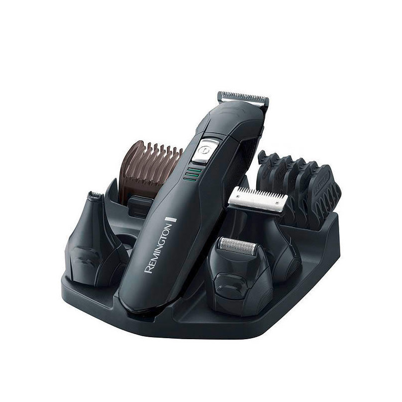 Remington PG6030 Hair Trimmer Set, Rechargeable, 4 Attachments, 2 Combs, Self-Sharpening Blades, Black