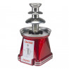 Σιντριβάνι σοκολάτας Beper P101CUD200, 90 W, 750 ml, 3 επίπεδα, Συνεχής κίνηση και σταθερή θερμοκρασία, Κόκκινο