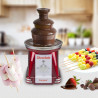 Beper P101CUD200 Chocolate Fountain, 90W, 750 ml, 3 tiers, Continuous flow and temperature, Red