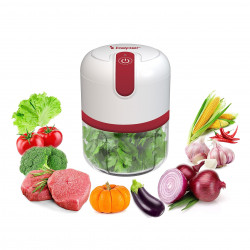 Beper P102ROB050 Portable USB Blender, Li-Ion 1500 mAh, 30W, 250ml, 3 Blades, Pulse, Transparent/White