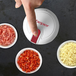 Beper P102ROB050 Portable USB Blender, Li-Ion 1500 mAh, 30W, 250ml, 3 Blades, Pulse, Transparent/White