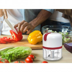 Beper P102ROB050 Portable USB Blender, Li-Ion 1500 mAh, 30W, 250ml, 3 Blades, Pulse, Transparent/White