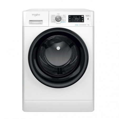 Пералня Whirlpool FFB 7259 BV EE, Инверторен мотор, 1200 об/мин, Програми 14, LCD дисплей, 7 kg, Клас B, Бял