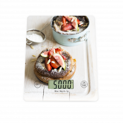 Oliver Voltz OV51651KD Cake Kitchen Scale, 5 kg, TARE, Glass, Cake, Multicolor