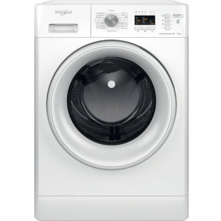 Пералня Whirlpool FFL 7259 W EE, Инверторен мотор, 1200 об/мин, 7 kg, Клас B, LED дисплей, Таймер, 13 програми, Бял