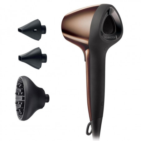 Remington AIR3D D7777 Hair Dryer, 1800W, Ionization, DC Motor, 3D Airflow, Brown