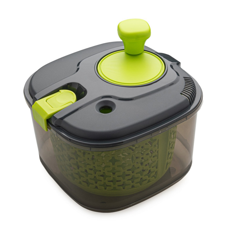 Uscator pentru salata tip centrifuga Kosova 503HRN1143, Plastic, 4,2 L, Orificiu de scurgere a apei, Picioare anti-alunecare, Verde