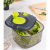 Uscator pentru salata tip centrifuga Kosova 503HRN1143, Plastic, 4,2 L, Orificiu de scurgere a apei, Picioare anti-alunecare, Verde