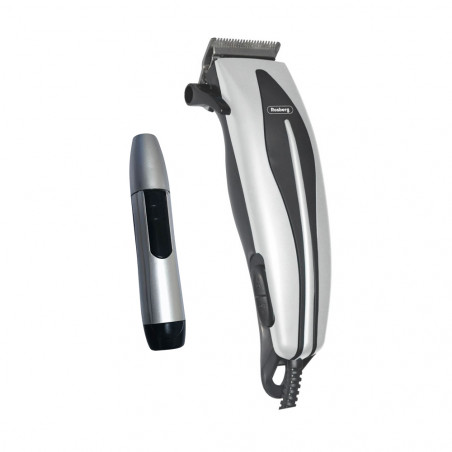 Rosberg R51810MN Hair Clipper with Trimmer, 10W, 4 Attachments, Gray