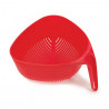 Joseph Joseph Colander 20160, Ergonomic, Quick-draining, Red