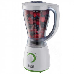 Russell Hobbs 22250-56 Blender, 600W, 1.5L, Pulse Function, 2 Speeds, Stainless Steel, White