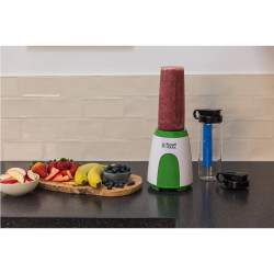 Russell Hobbs Explore Mix & Go Cool 25160-56 Blender, 300 W, 600 ml, BPA-free, Stainless steel, Ergonomic design, White/green